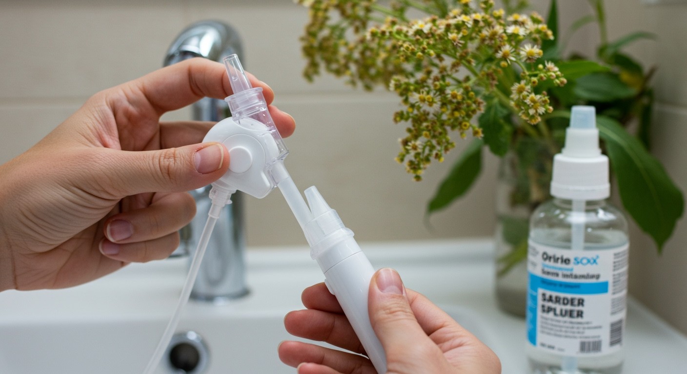 Az orröblítés segíthet a pollenallergia tüneteinek enyhítésében.