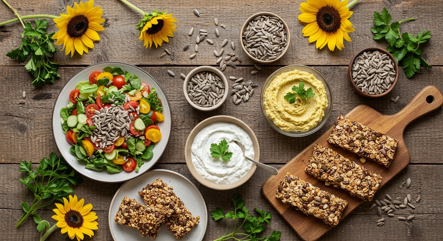 Napraforgómaggal ízletes snackeket és egészséges ételeket készíthetsz!