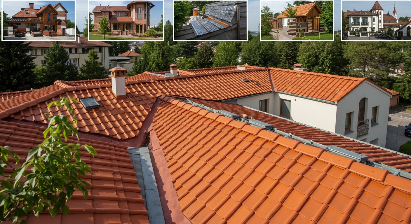 A sikeres projektek bizonyítják a cserepeslemez tartósságát.