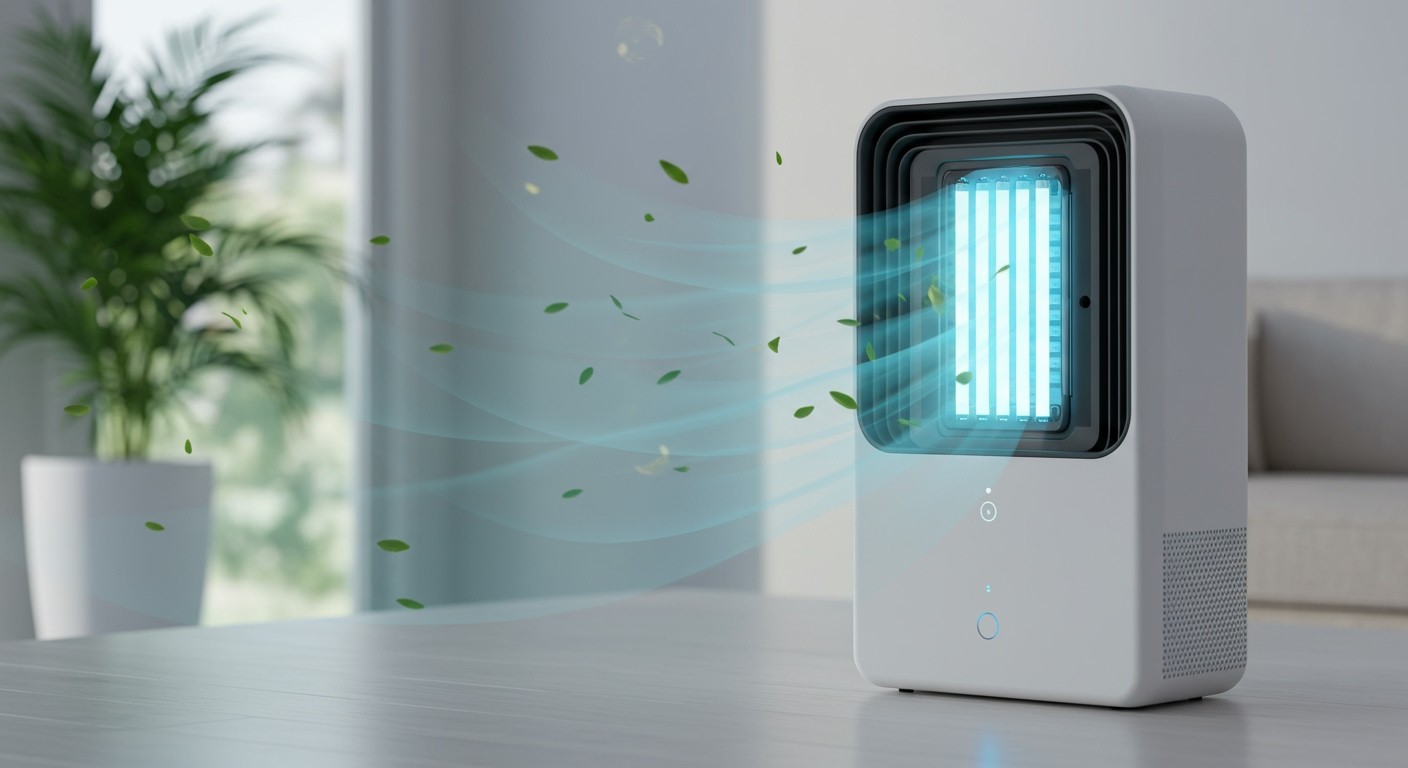 UV-C sugárzás hatékonyan eliminálja a levegőben lévő kórokozókat.