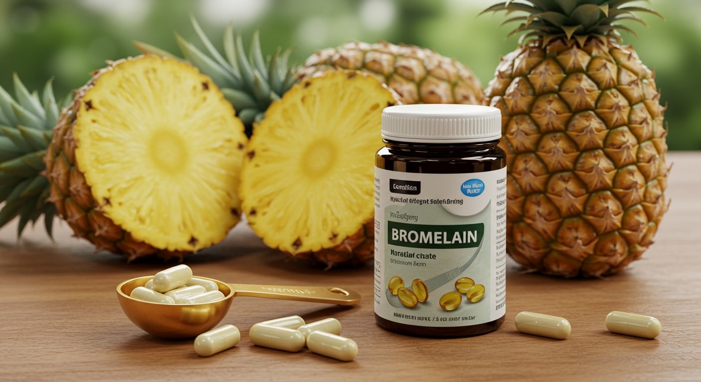 A bromelain napi adagja 200-400 mg, hatékonyságtól függően.