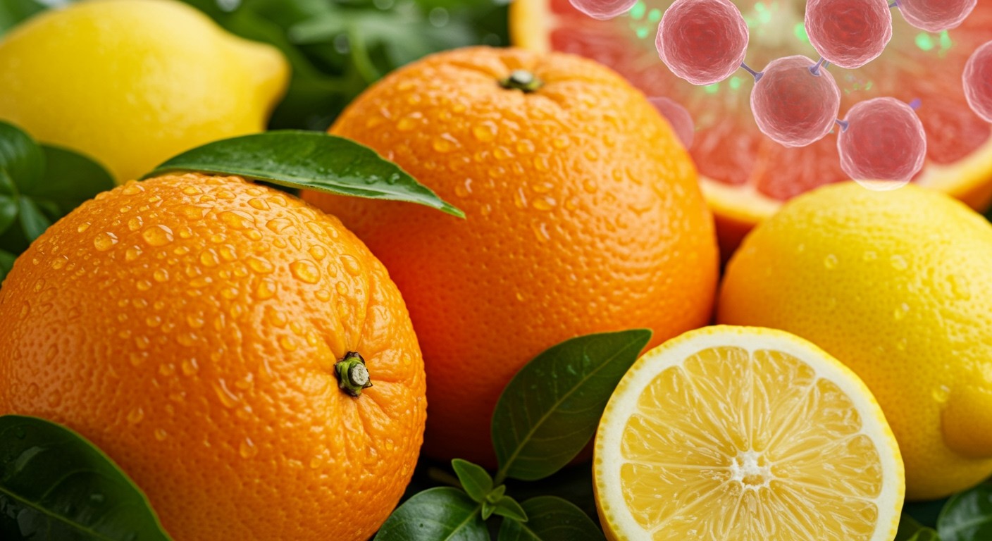 A C-vitamin csökkenti a szabad gyökök káros hatásait.