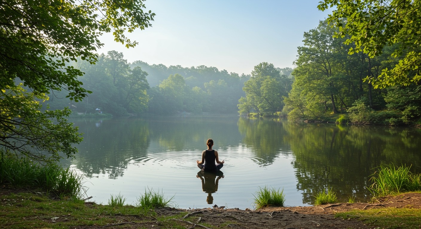 A meditáció hatékony módszer a mentális zaj csökkentésére.