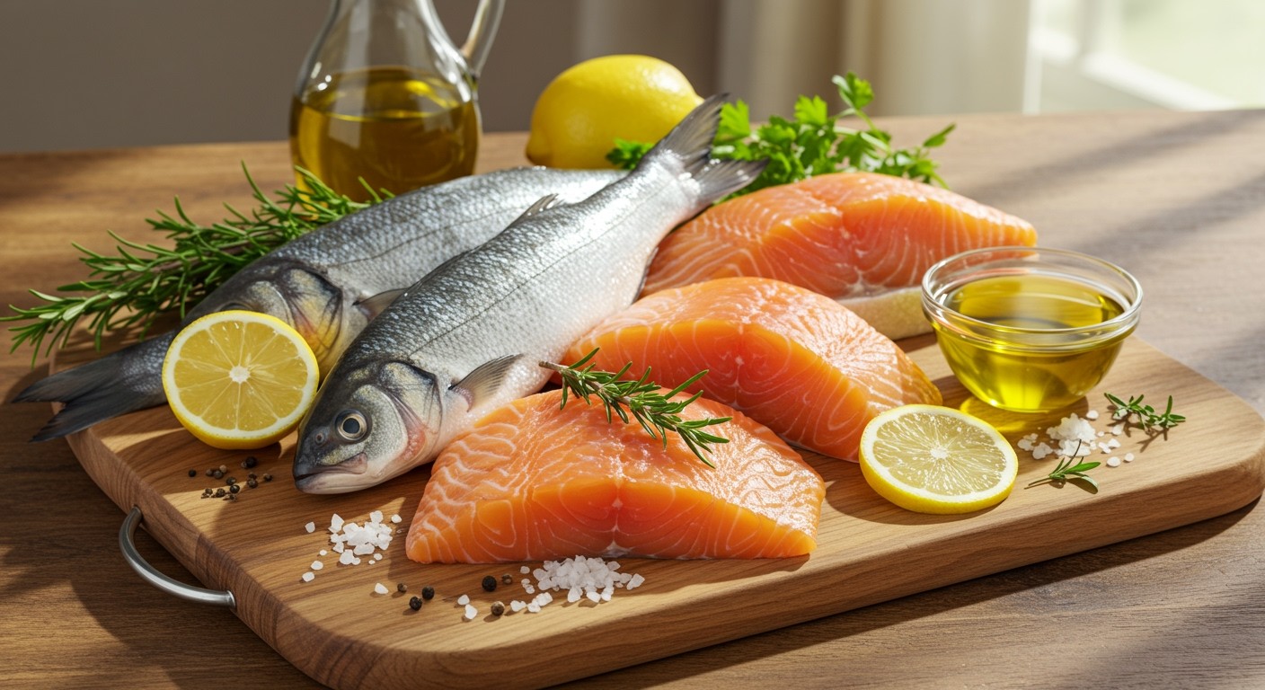 A hal gazdag D-vitaminban, támogatja a csontok egészségét.