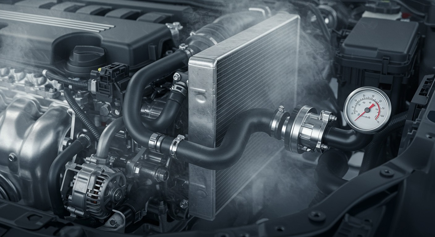 A hűtőrendszer létfontosságú a motor optimális működéséhez.