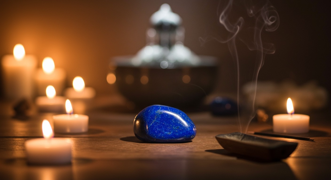 A lápisz lazuli erősíti a meditációs gyakorlatokat és vizualizációt.