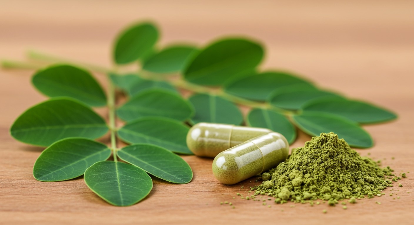 A moringa kapszula erősíti az immunválaszt és védi a sejteket.