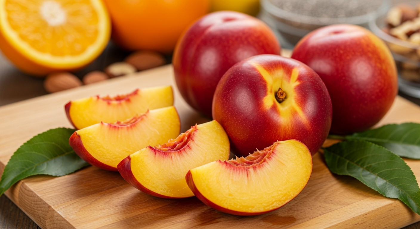 A nektarin C-vitaminja erősíti az immunrendszert.