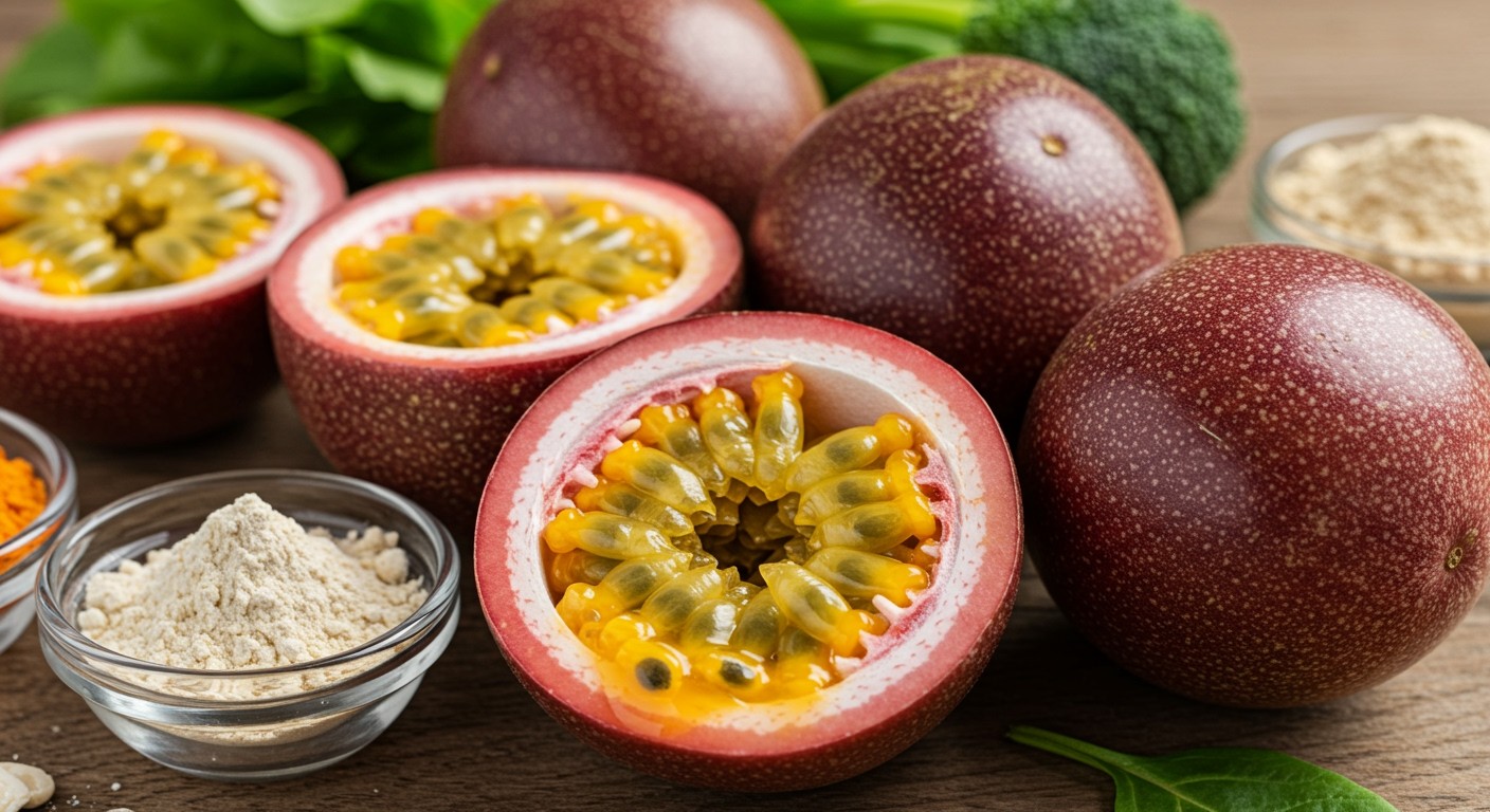 A passiógyümölcs gazdag C-vitaminban és antioxidánsokban.