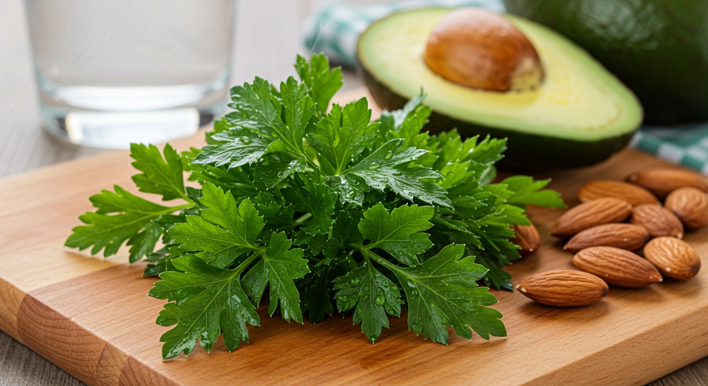 A petrezselyem antioxidánsai segítik a szív egészségét.