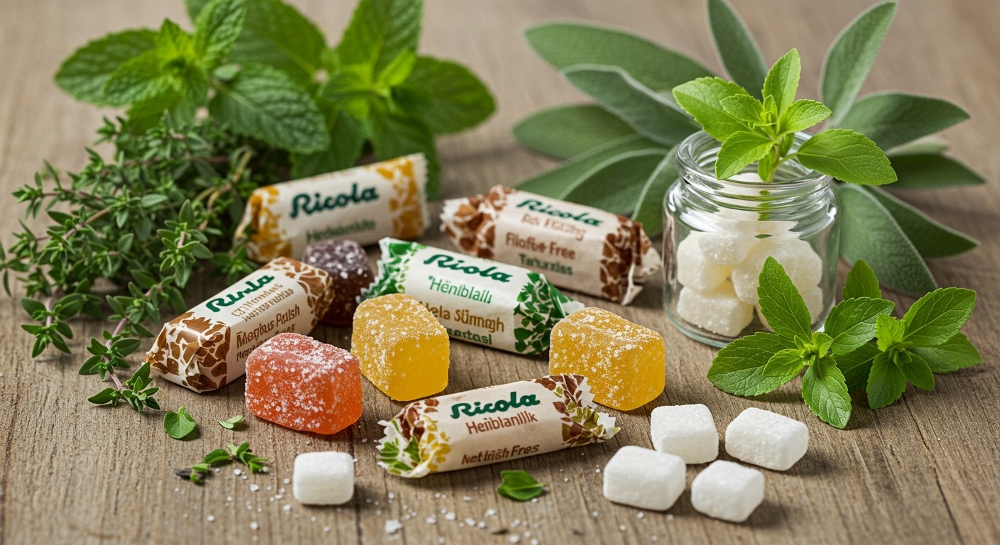 A Ricola cukormentes változatai ideálisak cukorbetegeknek.