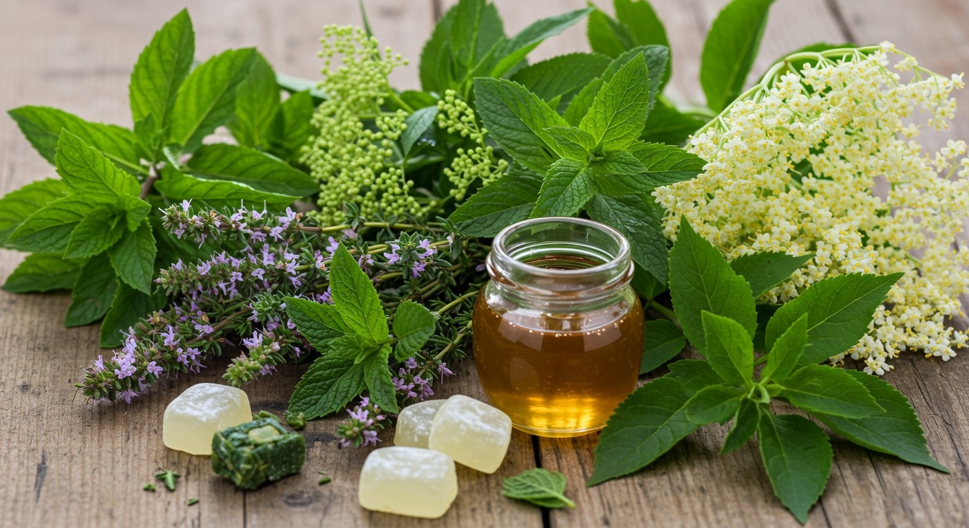 A Ricola gyógynövényei erősítik az immunrendszert és enyhítik a köhögést.
