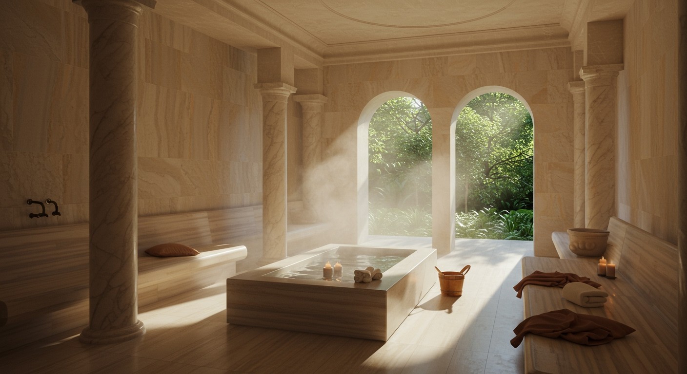 A tepidárium modern újragondolása a wellness kultúrájában.