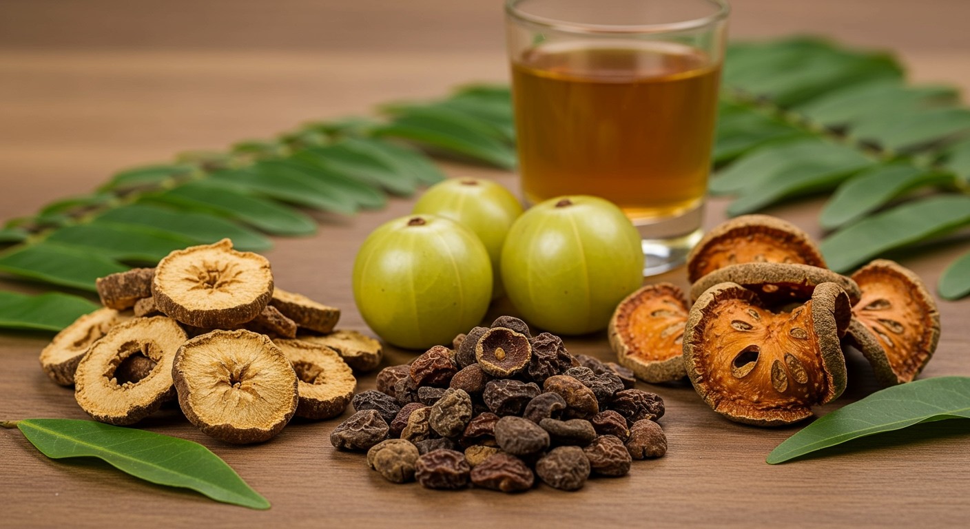 A Triphala antioxidánsai támogatják az immunrendszert és az emésztést.
