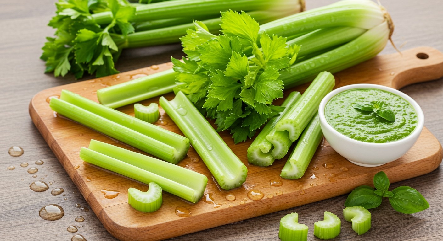 A zeller antioxidánsai segítik a bőr fiatalos megjelenését.