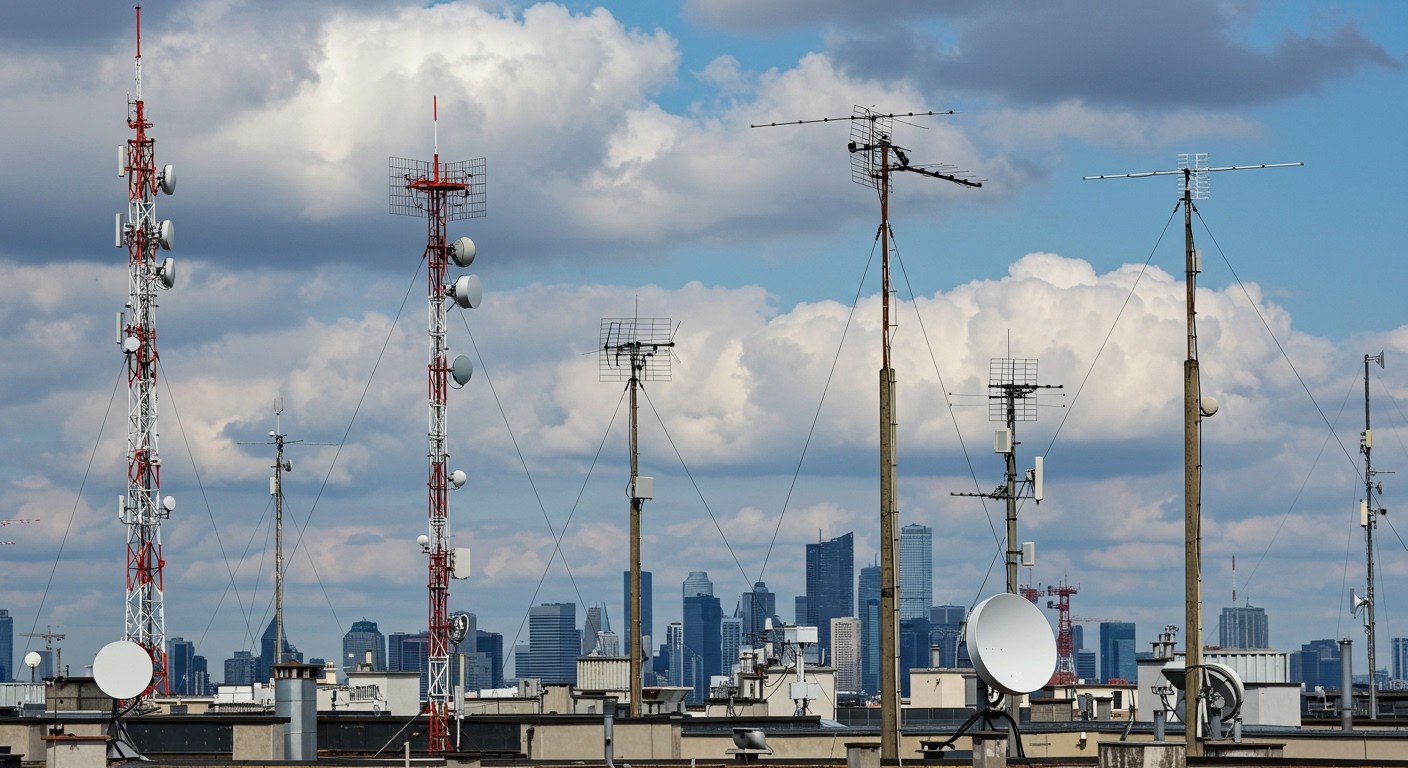 Az antennák kulcsszerepet játszanak a rádió- és televíziójelek vételében.