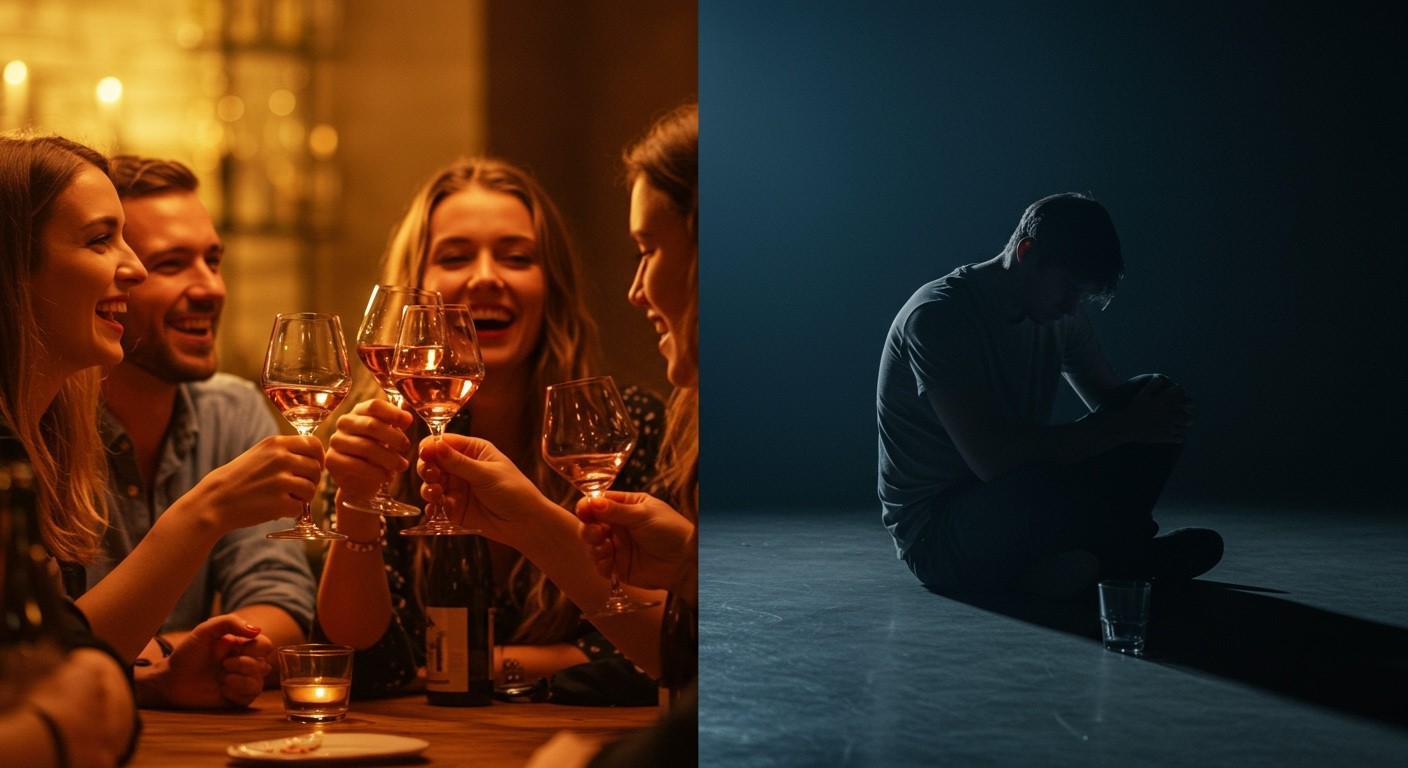 Az alkohol rövid távon eufóriát, hosszú távon függőséget okozhat.