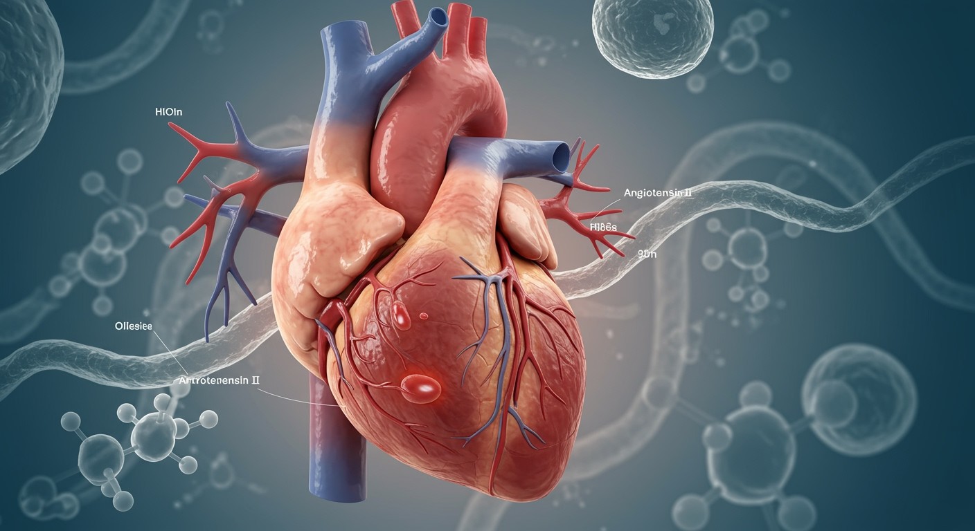Az angiotenzin II fokozza a szívszövetek fibrotikus átalakulását.