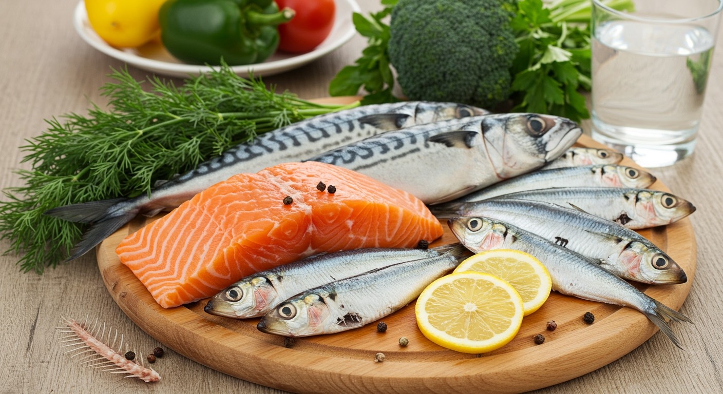 Az olajos halak D-vitaminja erősíti a csontokat.