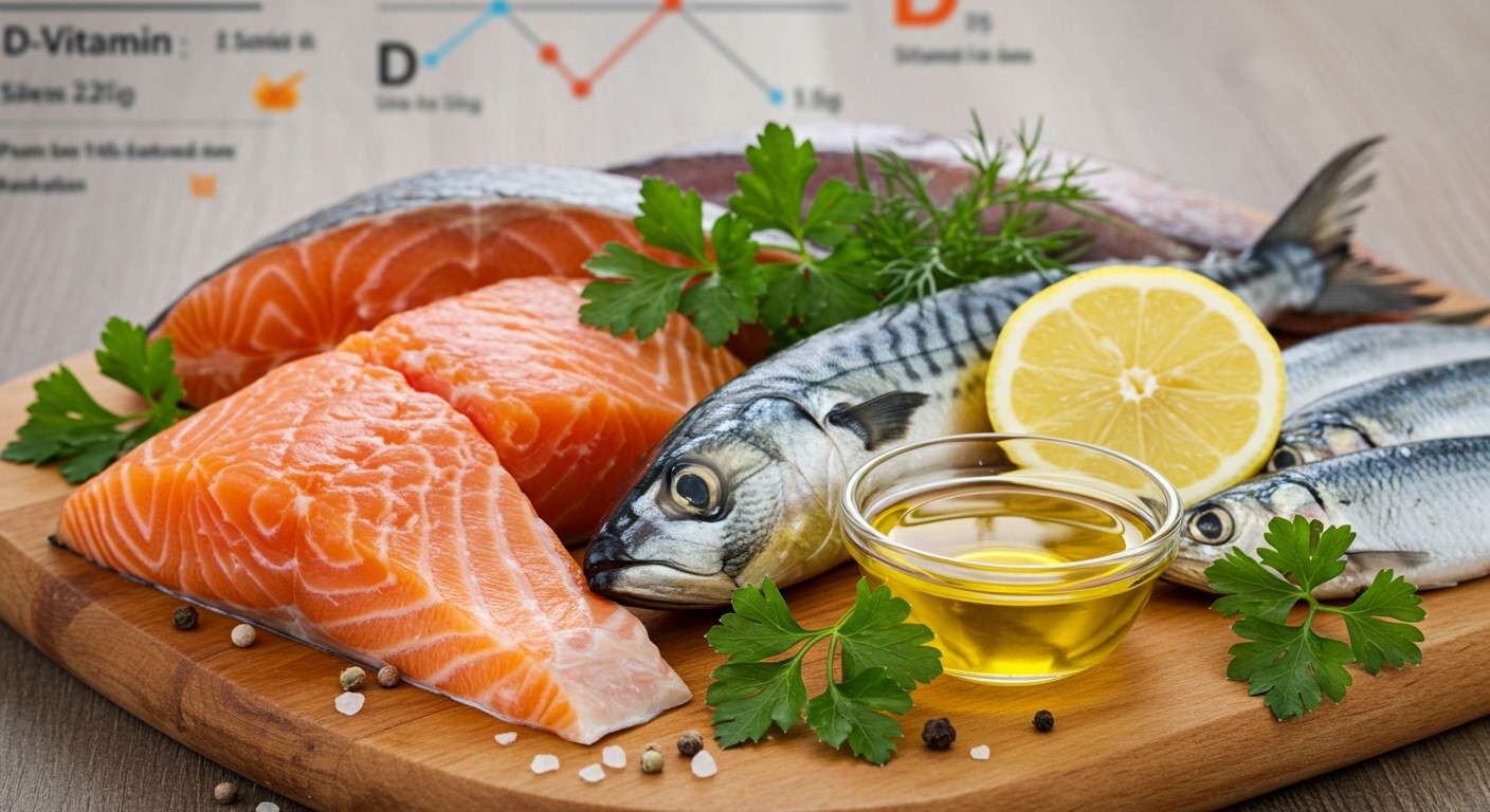 Az olajos halak D-vitaminforrásként támogatják az immunrendszert.