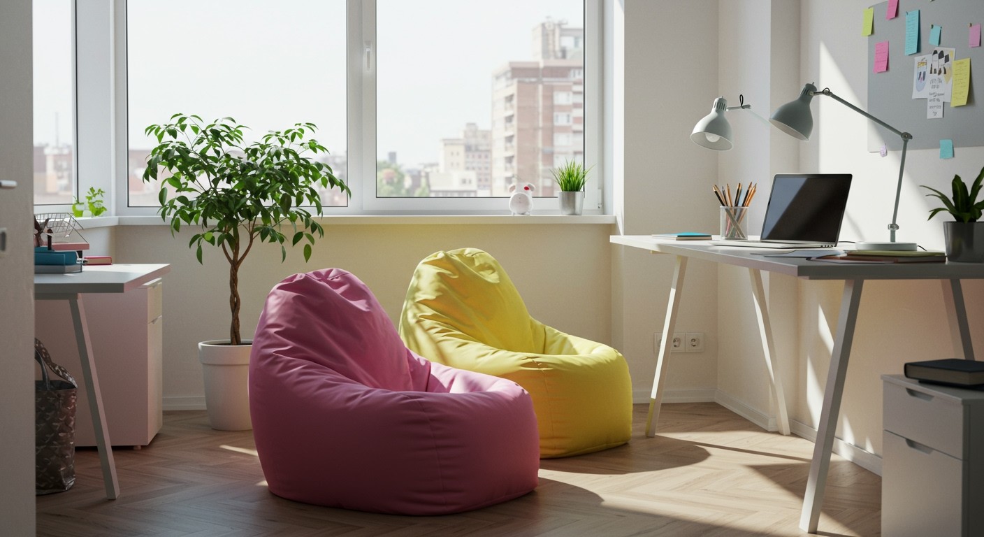 A babzsákfotel serkenti a kreativitást és a kényelmet.