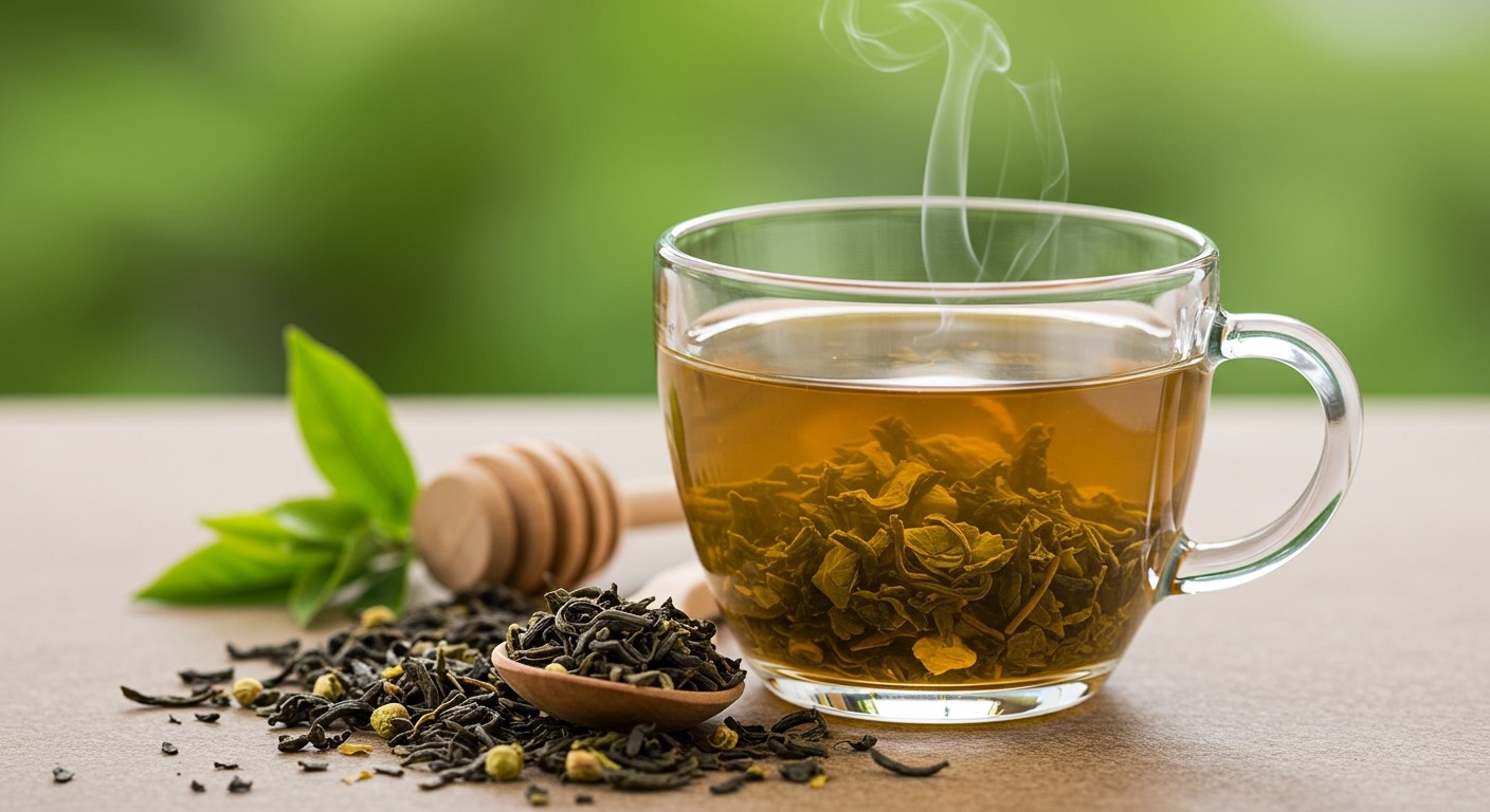 A Gunpowder tea 30-70 mg koffeint tartalmaz csészénként.