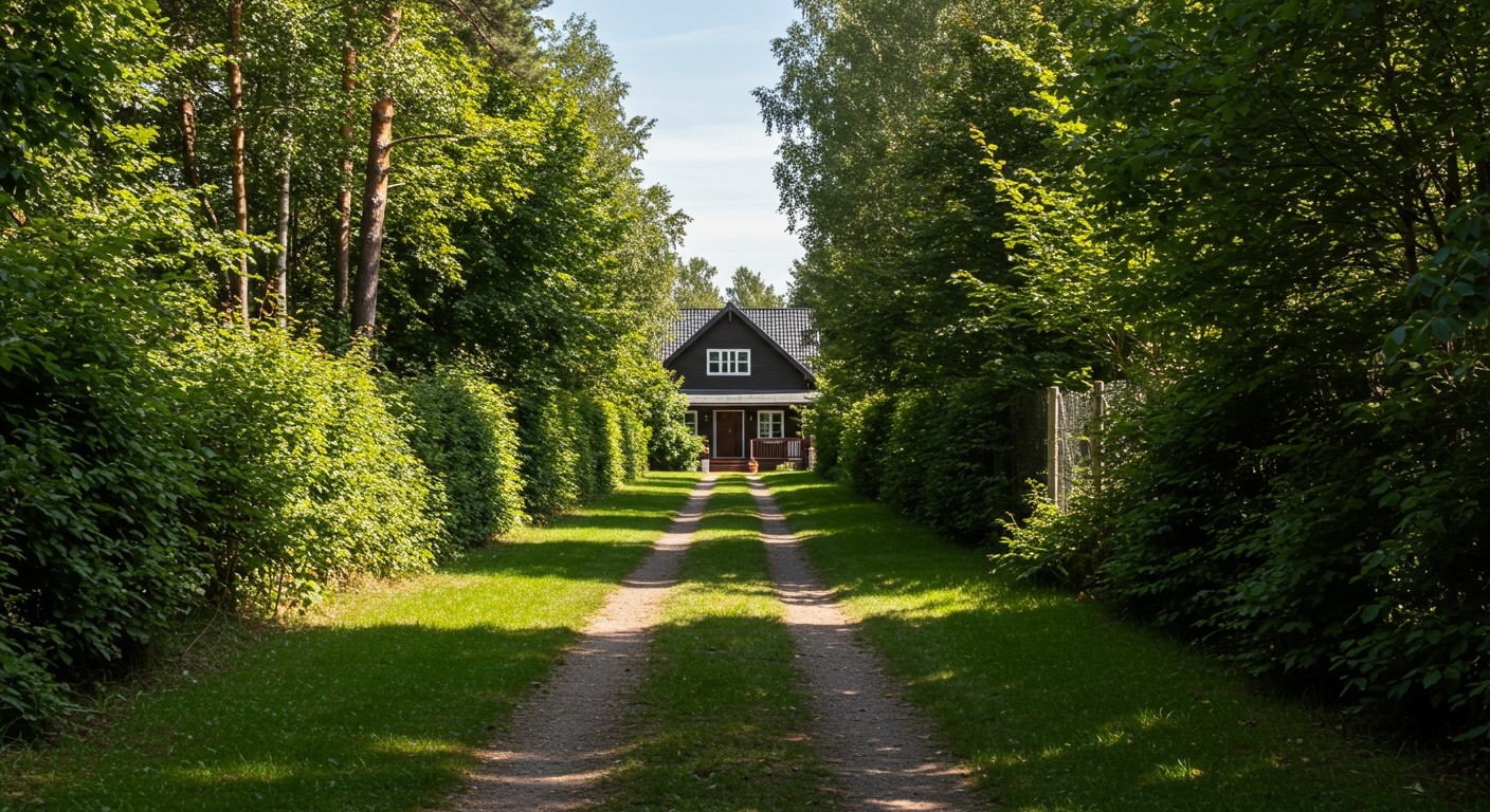 A nyeles telkek gyakran ideálisak kertépítéshez és privát térhez.