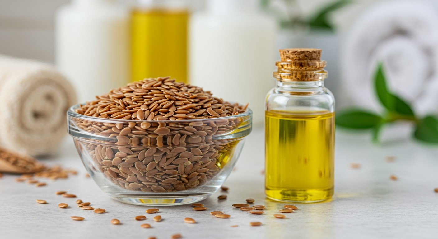 A lenmag omega-3 zsírsavai segítik a bőr hidratálását.