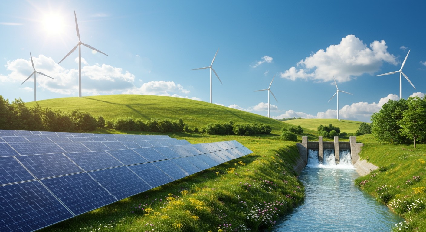 A megújuló energiaforrások csökkentik a szén-dioxid-kibocsátást.