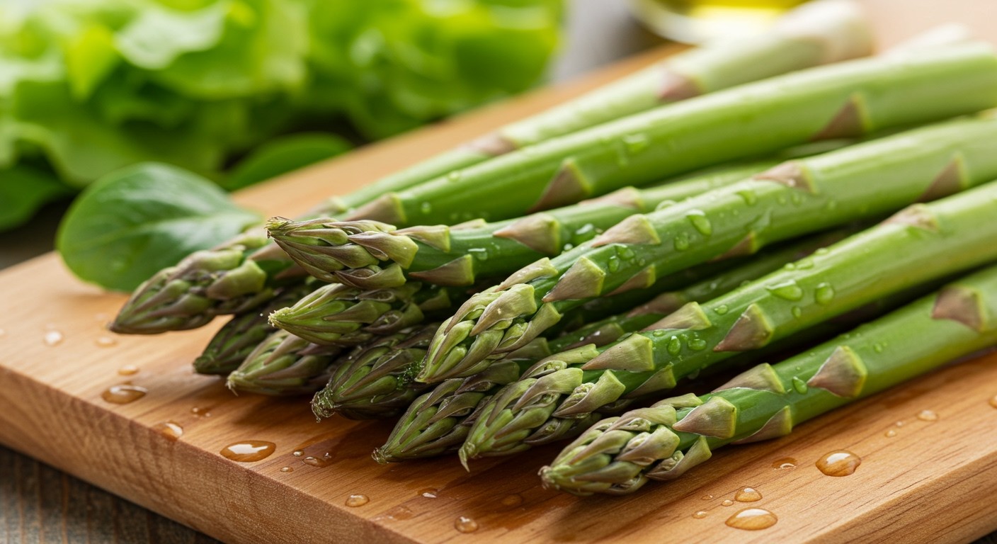 A spárga gazdag antioxidánsokban, serkenti a bőr hidratáltságát.