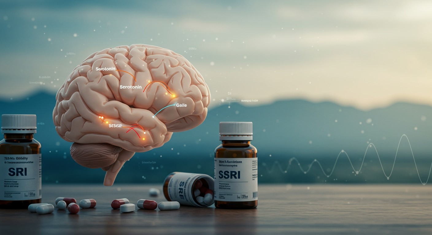 Az SSRI-k a szerotoninszint növelésével enyhítik a depressziót.