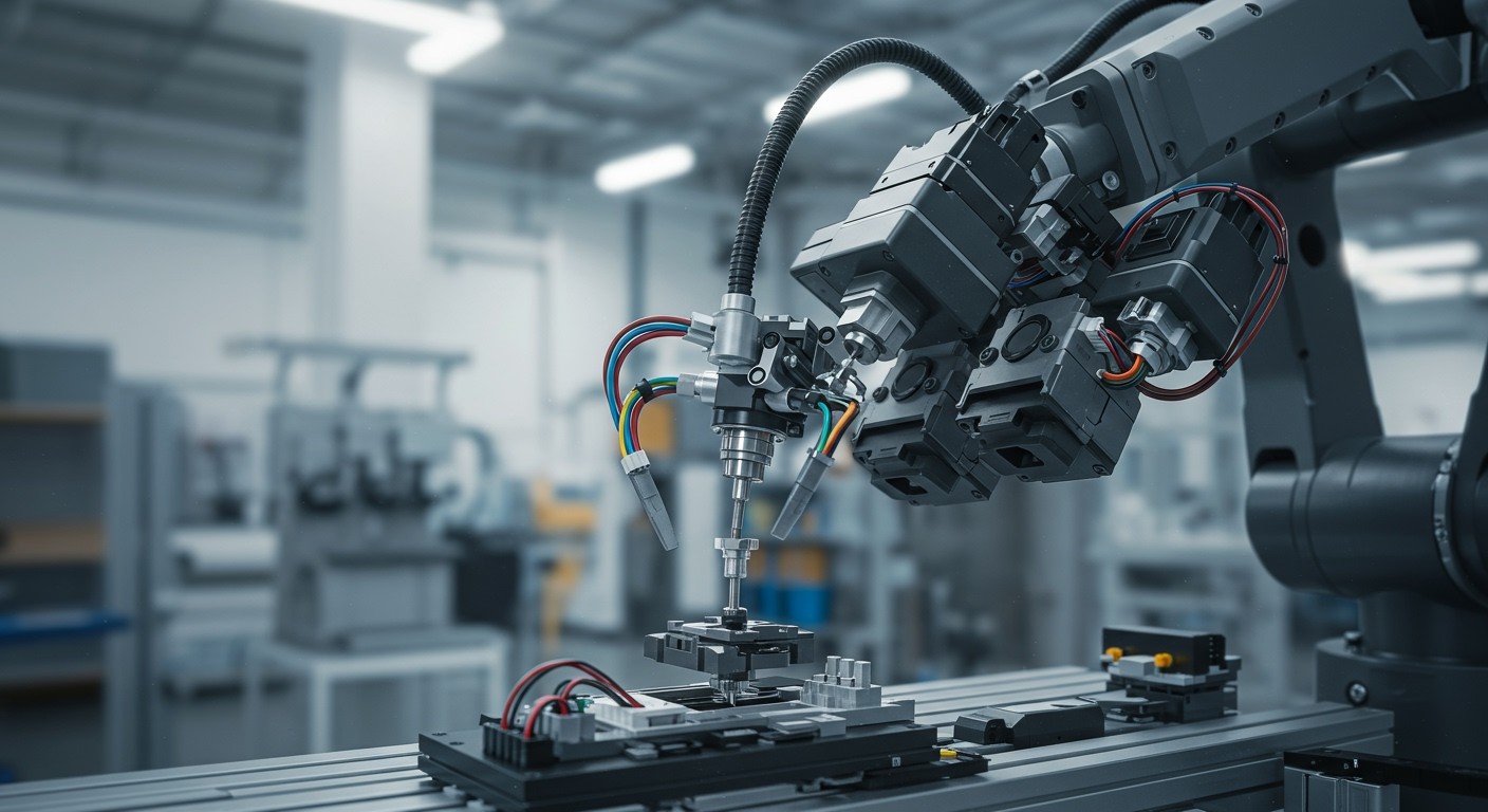 A szervomotorok precíz mozgást biztosítanak robotkaroknak.