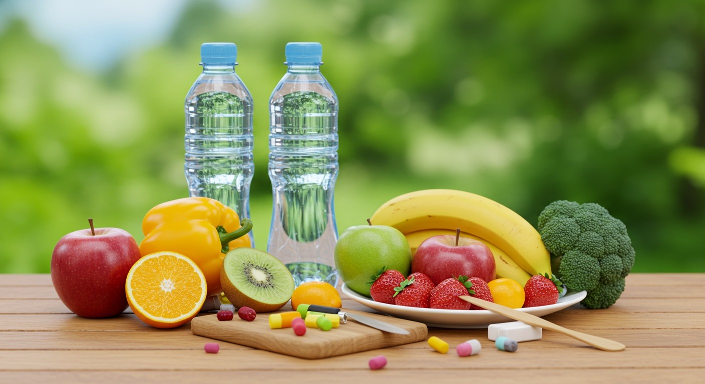 Az anticiklon alatt a vitaminok segítik a hidratálást.