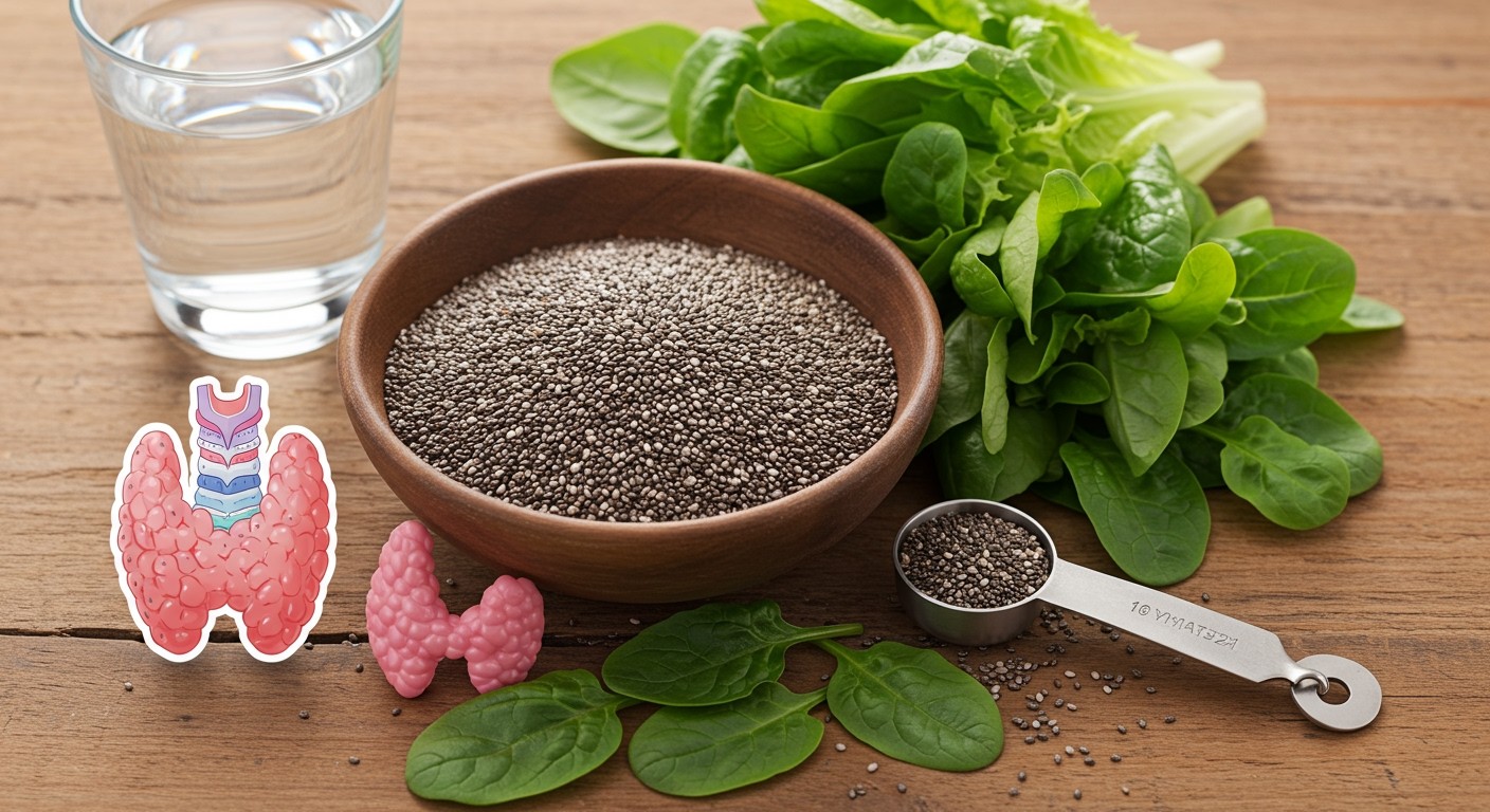 A chia magok jótékony hatással vannak a pajzsmirigyre.