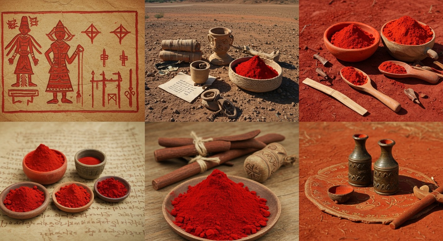 A cinóber ősi pigmentként és gyógyírként hasznosult.