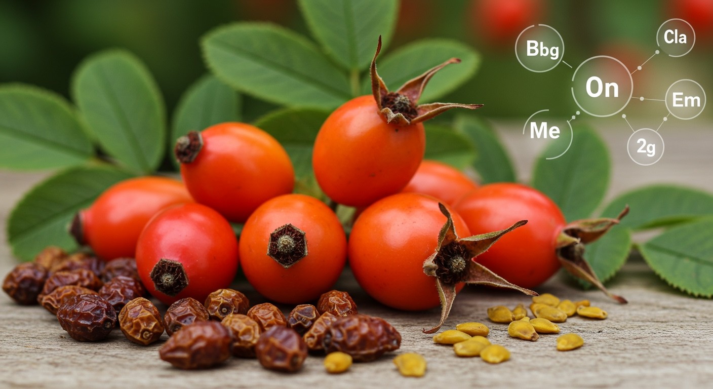 A csipkebogyó C-vitaminban gazdag, erősíti az immunrendszert.