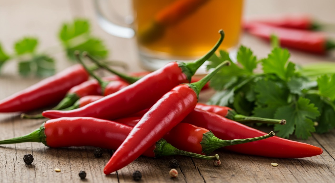 A csípős paprika serkenti az emésztést és a bélflórát.