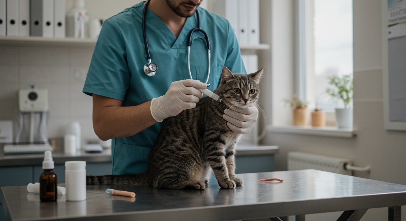 A macskák féreghajtó adagolása életkor és súlyfüggő.