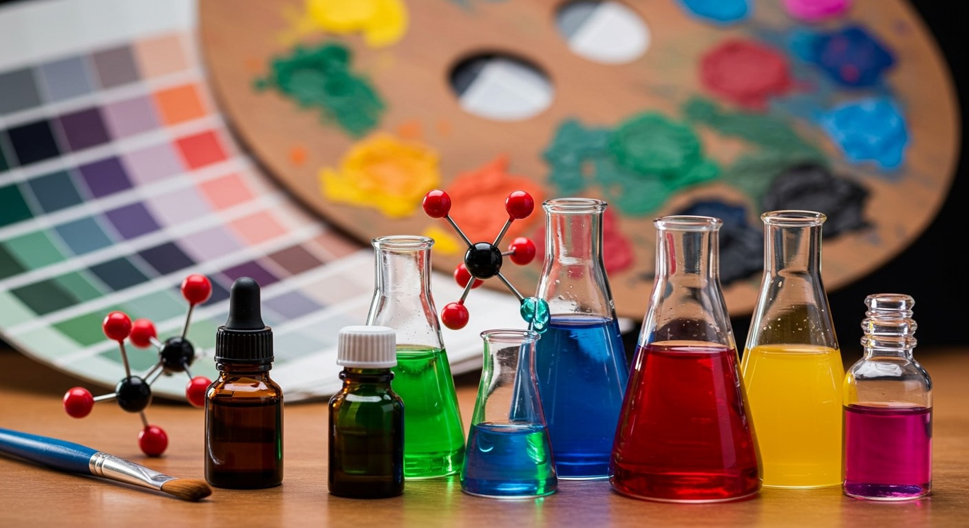 A festékszabályzók molekuláris felépítése befolyásolja a színintenzitást.