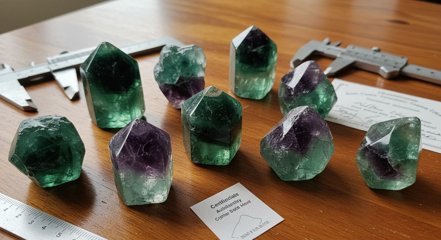 A minőségi fluorit színének élénksége meghatározó tényező.