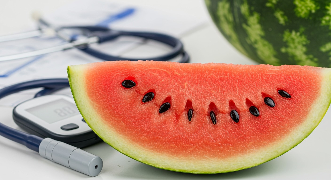 A görögdinnye alacsony glikémiás indexű, segíti a cukorbetegeket.