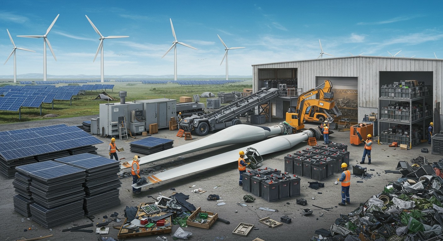 A napelemek és akkumulátorok újrahasznosítása komoly környezeti kihívás.