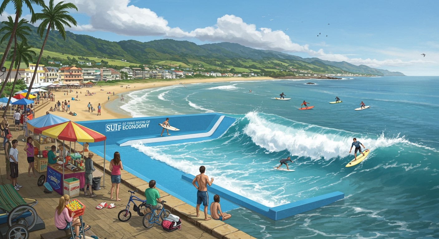 A hullámmedencék helyi munkahelyeket teremtenek és bevételt növelnek.