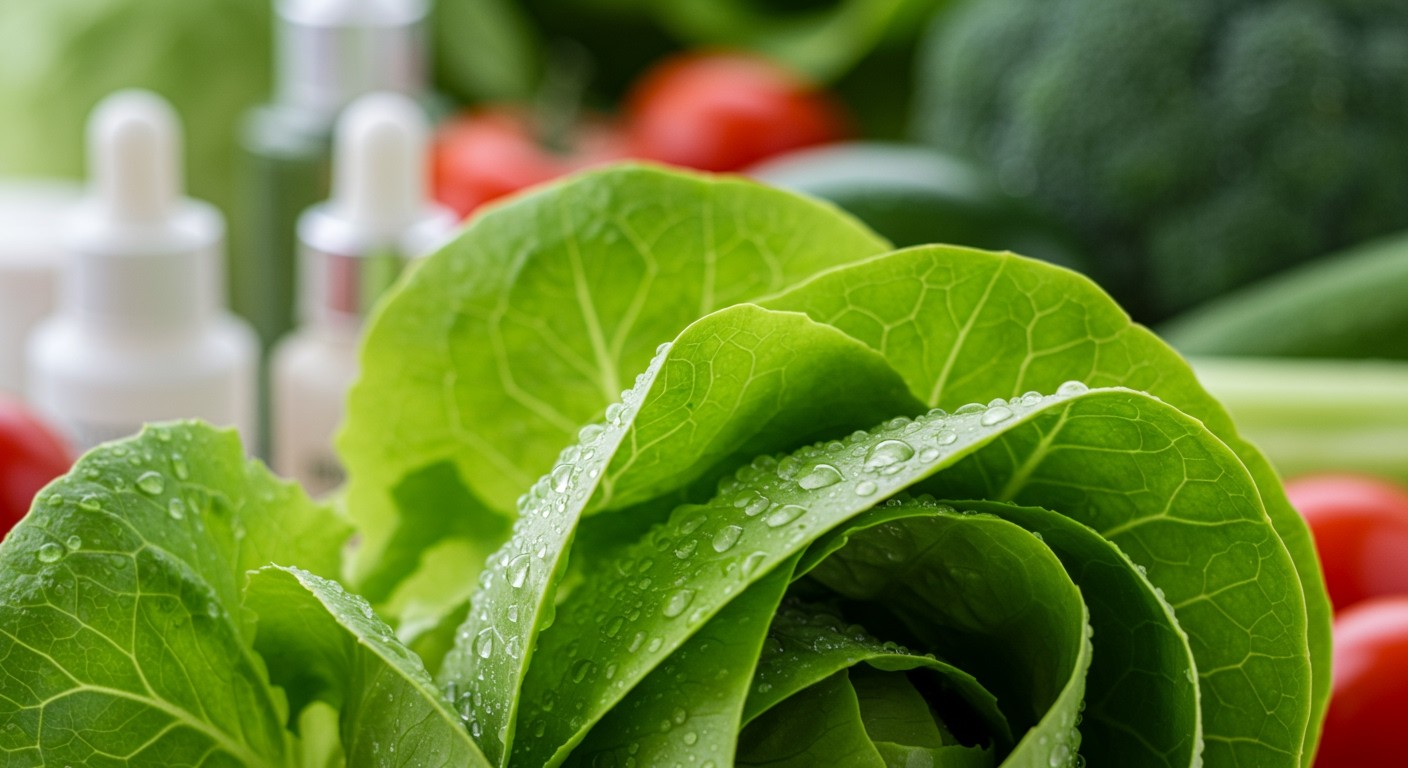 A jégsaláta gazdag antioxidánsokban, javítja a bőr hidratáltságát.
