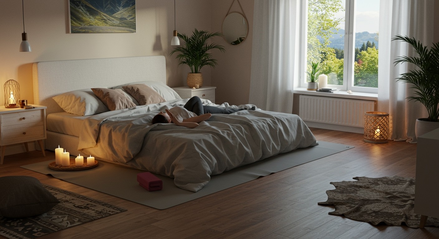 A jóga segít csökkenteni az alvászavarokat és stresszt.