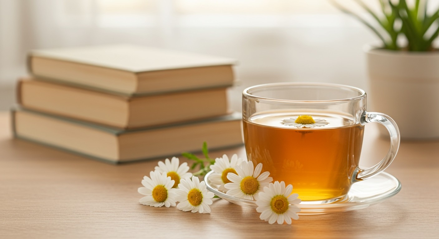 A kamilla tea segít a stressz csökkentésében és ellazulásban.