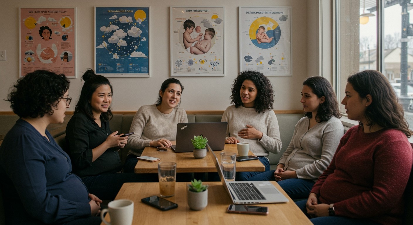A közösségi média segít a várandósok tapasztalatainak megosztásában.