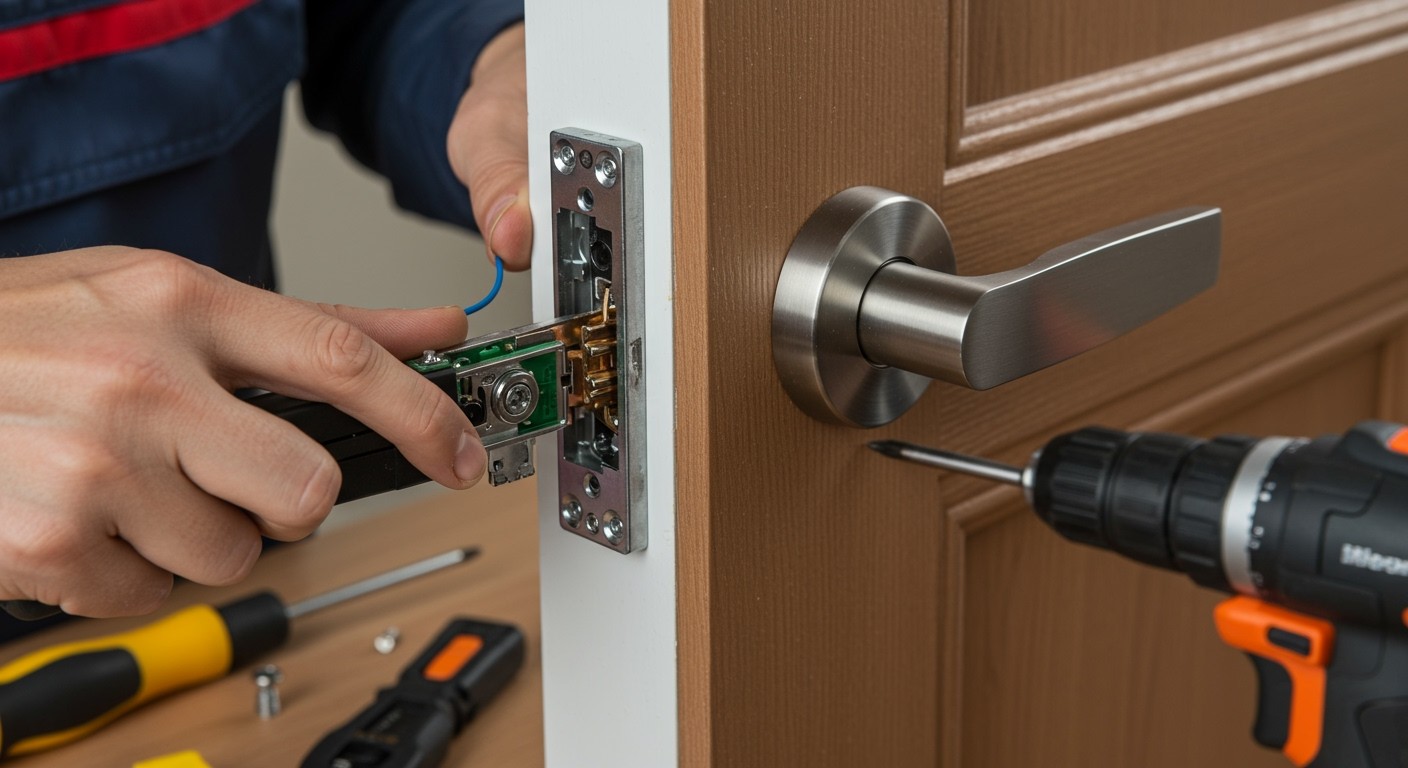 A mágneses ajtózárak telepítése egyszerű és biztonságos megoldás.