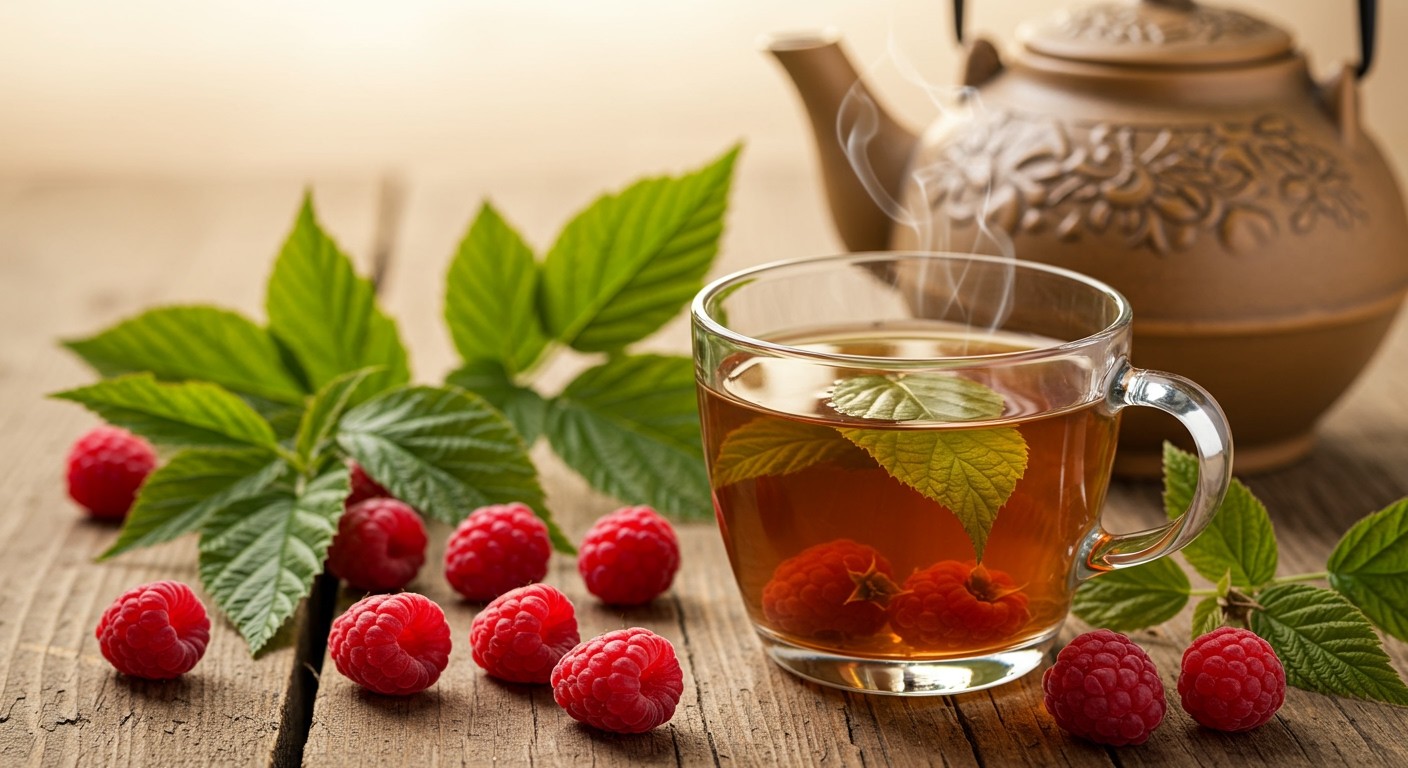 A málnalevél tea segíthet a menstruációs fájdalmak enyhítésében.