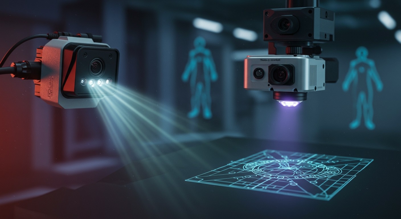 A Time-of-Flight technológia pontos mélységadatokat nyújt.